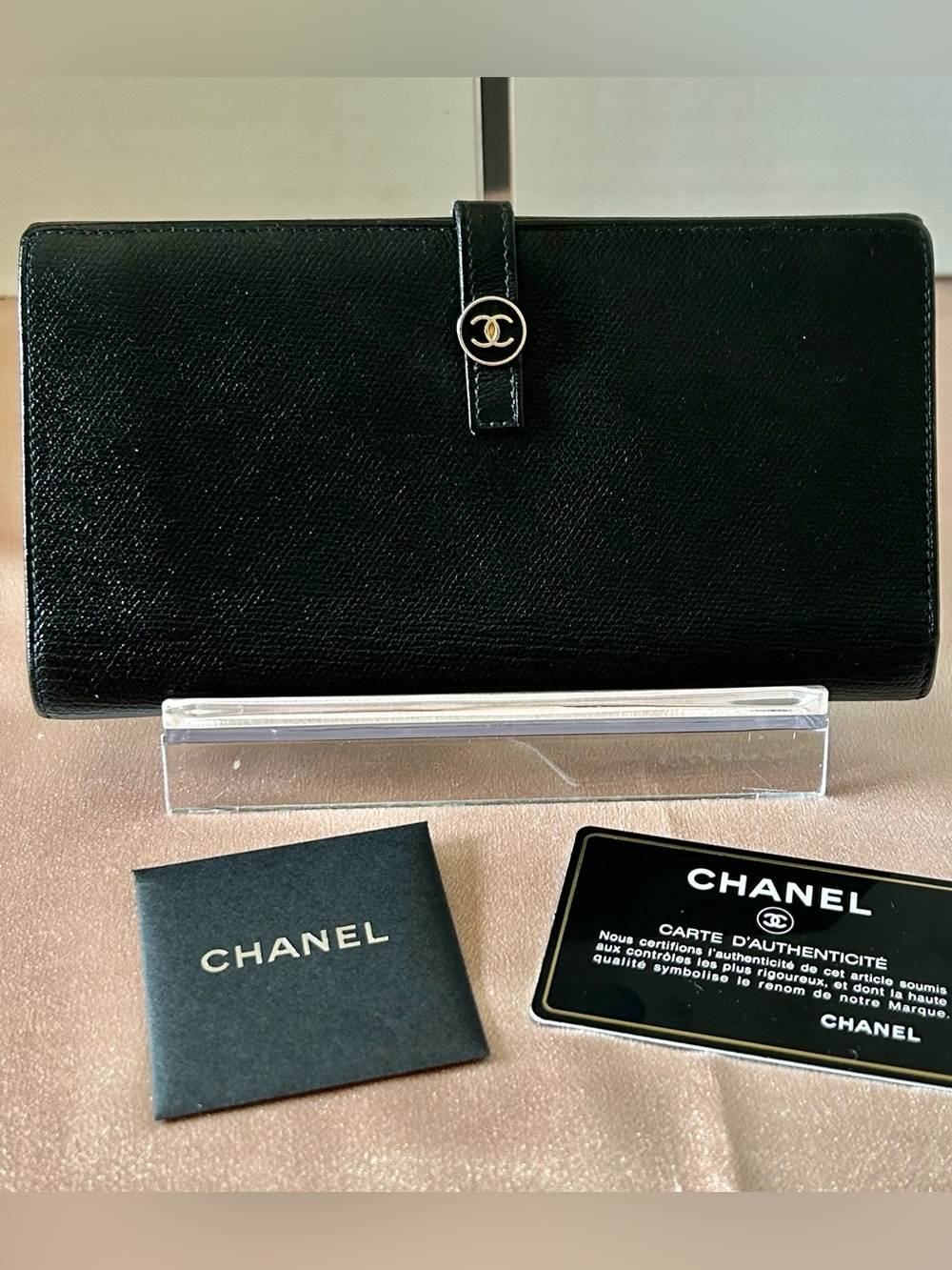 CHANEL CC Button Long Wallet 12298460